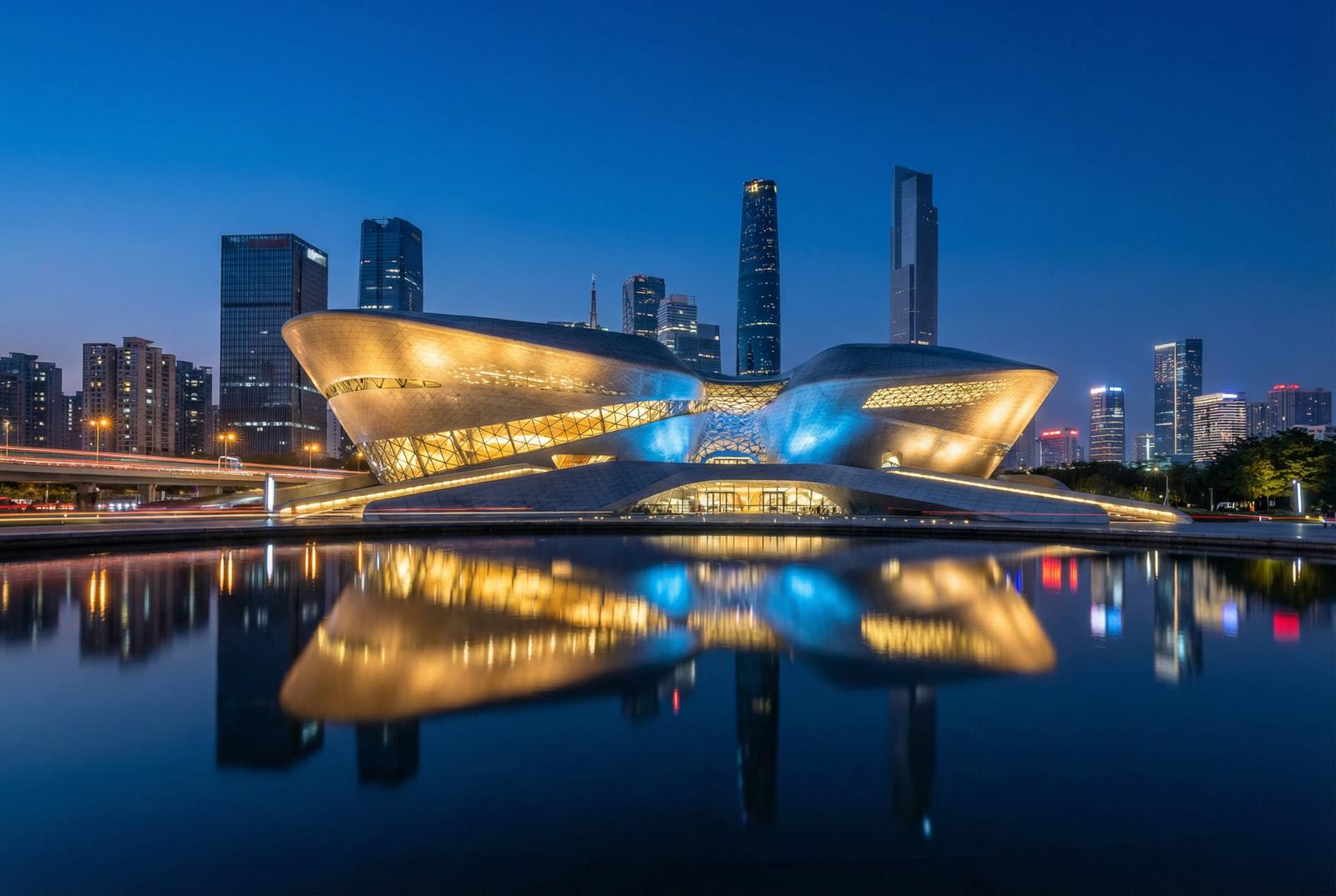 女神视频广州大剧院夜景视频
